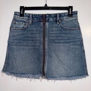Free People Jean Skirt